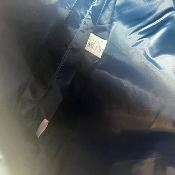 Saks Fifth Avenue Navy Faux Crocodile Print Tote Bag NWOT - Picture 10 of 10